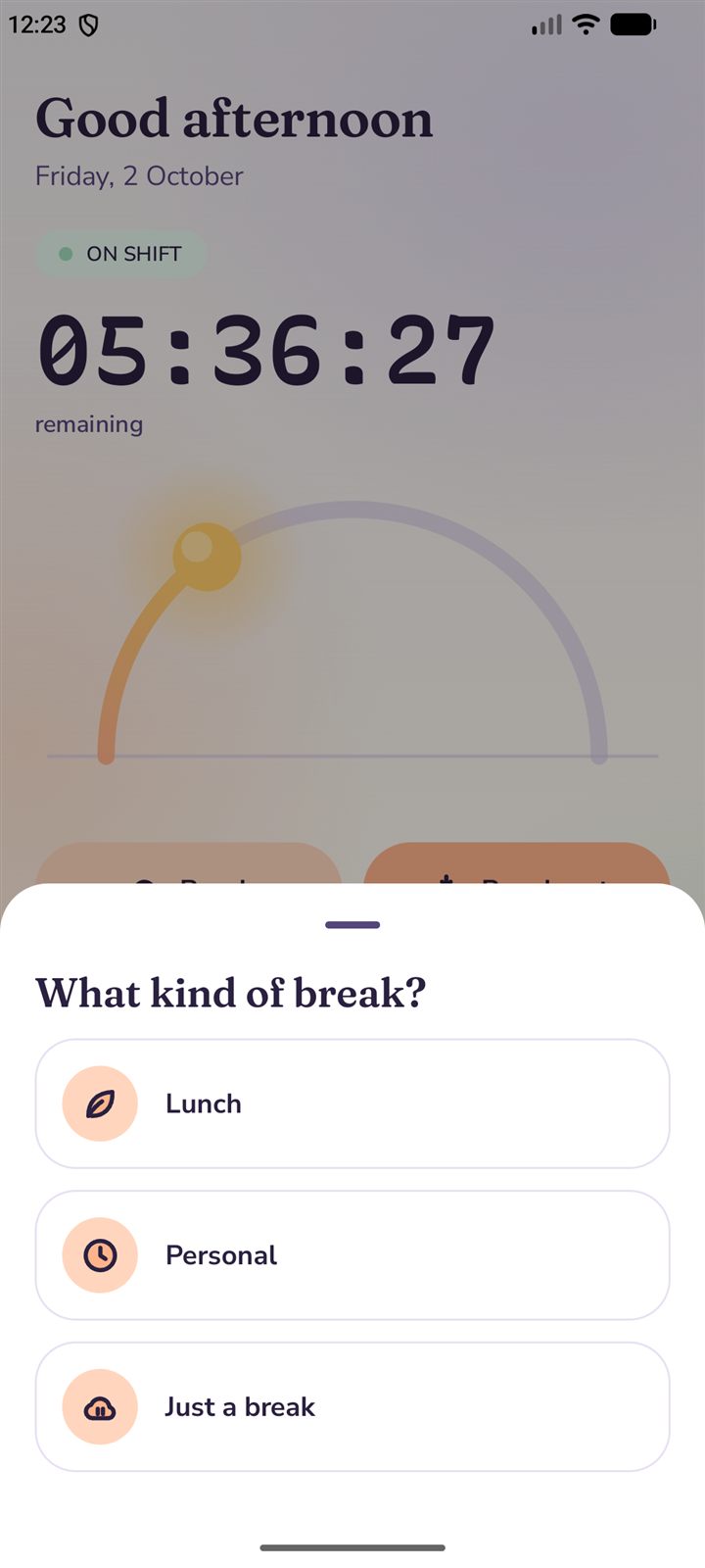 The What kind of break sheet